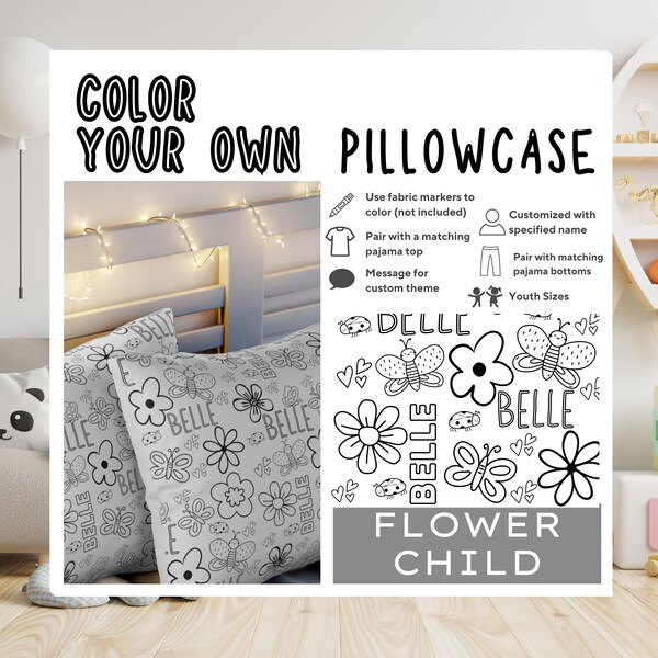 Girls Color Your Own Etsy