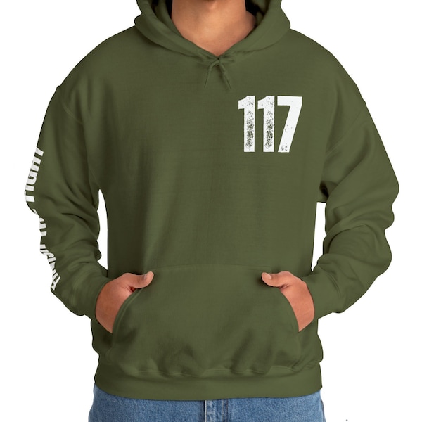 Finish the Fight Hoodie, Gamer Hoodie, Video Game Hooded Sweatshirt, 117, Finish the Fight, 117 Hoodie, Video Game Lover Sweatshirt