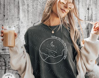 LH, Follow Me Into the Endless Night, Komfortfarben, Band-Shirt, Band-T-Shirt, Indie-Rock, Huron Merch, Treffen mich im Woods Tour 2025 Konzert