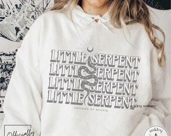 Little Serpent Hoodie - The Serpent and the Wings of Night Sweatshirt -  Crowns of Nyaxia - Licensed Carissa Broadbent Merch - Oraya Sweater