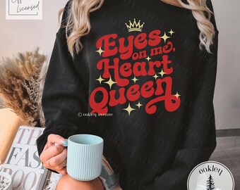 Eyes On Me, Heart Queen Sweatshirt - Licensed Nisha J. Tuli Merch - Trial of the Sun Queen Crewneck Sweater - Artefacts of Ouranos Merch