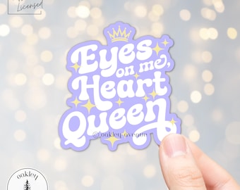 Trial of the Sun Queen Waterproof Sticker - Eyes On Me, Heart Queen - Nadir Quote - Licensed Nisha J. Tuli Merch - Artefacts of Ouranos