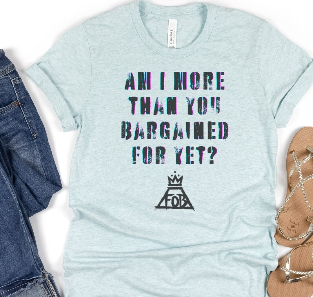 ADULT Fall Out Boy Band Tee FOB Band Tee Band Tees Fall Out Etsy