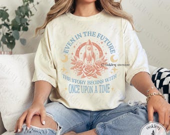 The Lunar Chronicles Marissa Meyer Merch Shirt Once Upon A Time Comfort Colors Tee Cinder Scarlet Cress Winter YA Romantasy Reader Gift