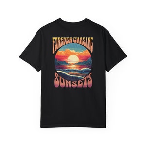 Forever Chasing Sunsets Tee | Comfort Colors Tee | Beach Lovers Shirt | Sunset Lover Shirt | Beach Shirt | Vacation Shirt | Hawaii Shirt image 6