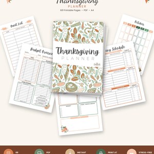 Thanksgiving Meal Planner Printable | 68-Page Meal, Budget, Hosting Guide (PDF)
