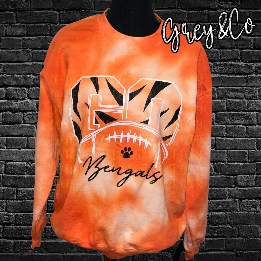 Go Bengals Tye Dye Sweatshirt, Go Bengals, Bengals Shirt, Gifts for Her