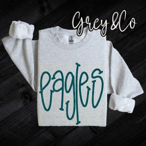 Eagles Doodle Sweatshirt, Eagles Spirit Shirt, Eagles Fan Shirt,  Eagles Mascot Shirt, Eagles Tee, Gifts for her, Go Eagles