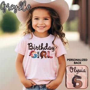 Cowgirl Birthday Shirt, Custom Birthday Shirt, Cowgirl Party, Toddler Birthday Shirt, Girls Birthday Shirt, Western Theme