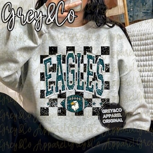 Eagles Retro Sweatshirt, Trendy Eagles Shirt, Game Day Eagles Tshirt, Eagles School Spirit, Gifts for her