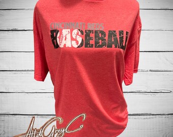 Cincinnati Reds Baseball Shirt, Cincinnati Baseball Tee, Unisex Reds Tshirt, MLB, Gifts for her, Gifts for him, Reds Opening Day Cincinnati
