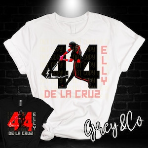 Camiseta Elly De La Cruz, camiseta de béisbol de Ohio, camiseta personalizada Reds # 44, camiseta de béisbol de Cincinnati, Go Reds, camiseta juvenil Elly De La Cruz