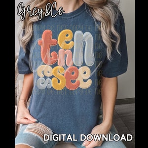 Tennessee PNG File, Digital Tennessee State, Tennessee Sublimation, State PNG
