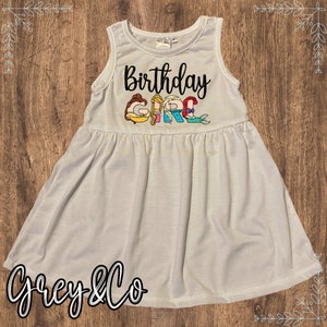 Princess Birthday Dress, Birthday Girl Tank Dress, Personalized Birthday Dresses, Princess Birthday