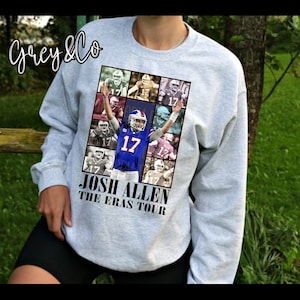 Josh Allen The Eras Sweatshirt, Bills Spirit Shirt, Buffalo Fan Shirt, Josh Allen Football Shirt, Bills Tee, Gifts for her