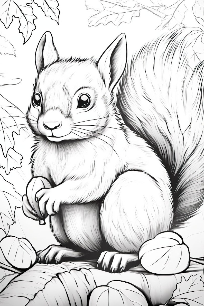 Animal Coloring Page A4 5x | Printable Coloring Pages | Download ...