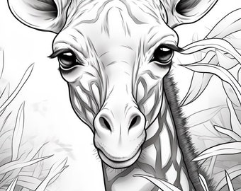 43x Animal Coloring Page A4 | Printable Coloring Pages | Download Grayscale Illustration | Printable Picture Files