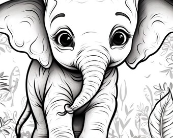 20x coloriages d'animaux A4 | Coloriages imprimables | Télécharger l'illustration en niveaux de gris | Fichiers image imprimables