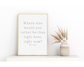 Printable Wall Art, Printable Marv Levy Quote, Where Else Would You Rather Be Than Here Quote, Buffalo Bills Wall Art, Buffalo Bills Decor