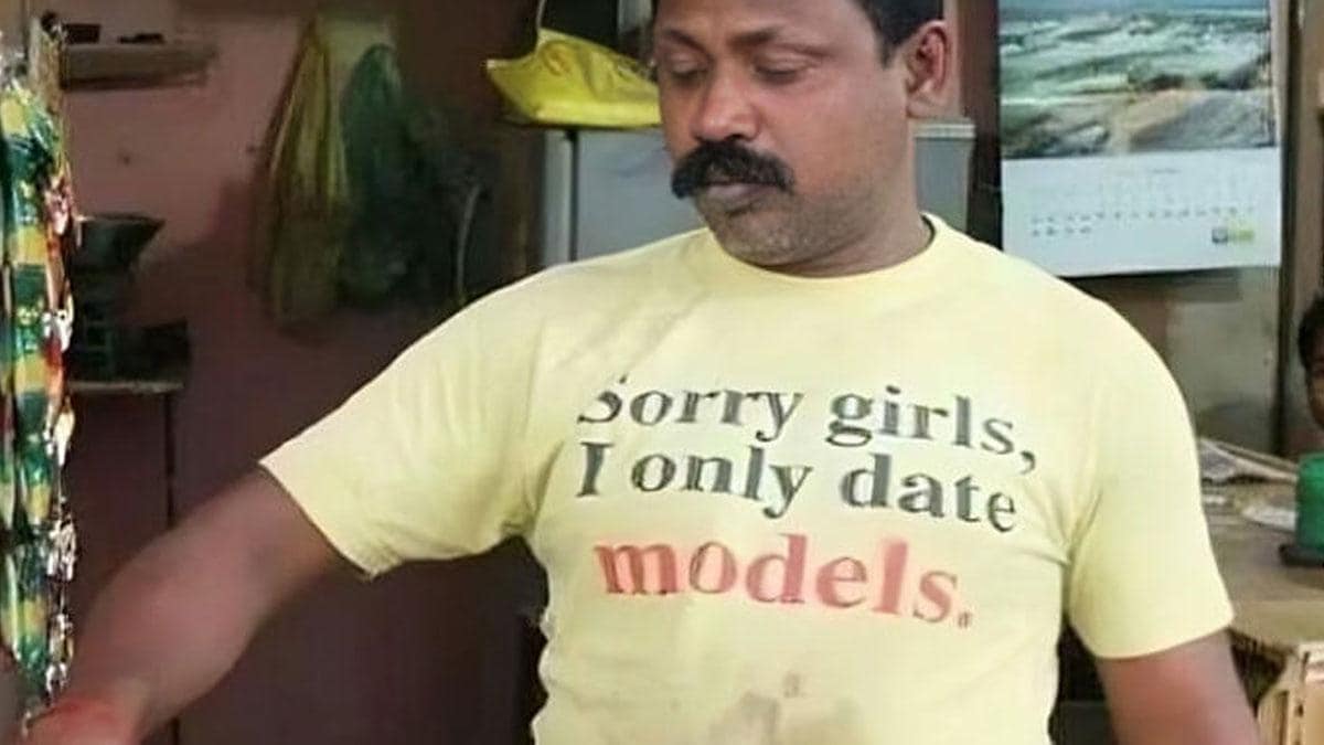 Sorry Girls, I Only Date Models | Well Fitting Cotton T-Shirt | Comical One-Liner Shirt | Satire T-Shirt | Romantic Humor Tee