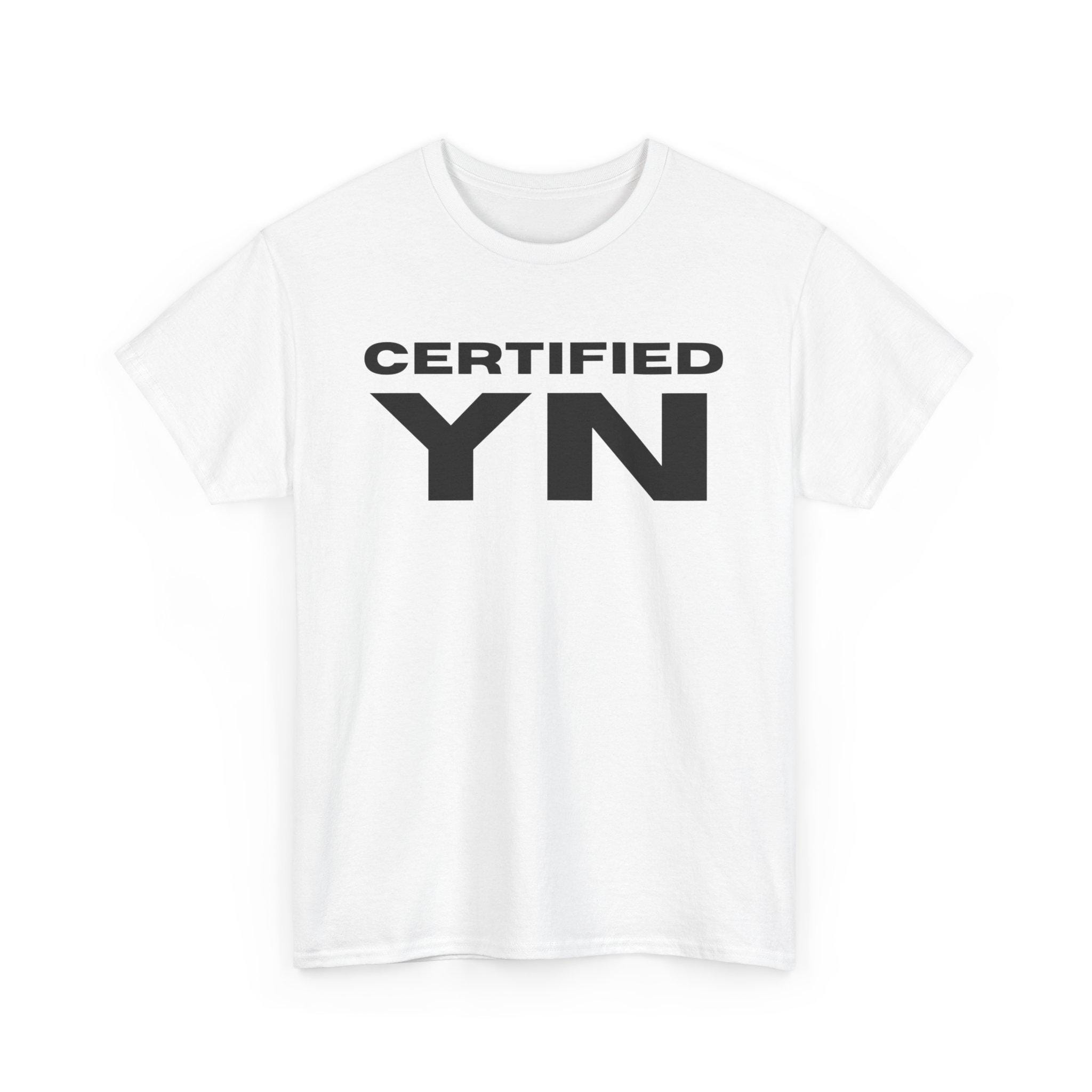 Certified YN Satire Tee | Neutral Color Shirt, Well Fitting