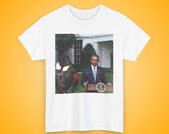 Obama x Chief Keef Graphic Tee | Funny Satire Tee | Well Fitting Cotton T-Shirt | Y2K Graphic Tee | Funny Graphic Shirt | Satire Wear