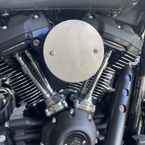 S&S Stealth Air Cleaner Cover Raw Aluminum Harley Davidson