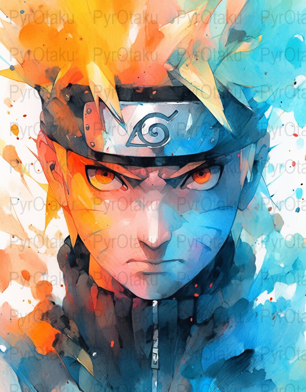 Naruto Hokage Naruto Uzumaki – GL Canvas Print Art