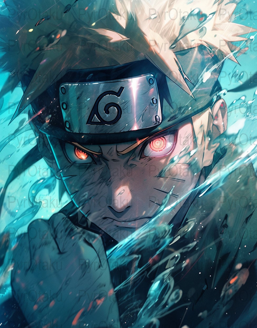 one1love Naruto Artworks Poster Prints Naruto Anime Eyes Canvas Painting  Decoration Art for Living Room Bedroom 20 x 30 cm without Frame :  : Home & Kitchen