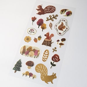 Metsä (Forest) Stickers - Risu (Squirrel) Design  - Mind Wave