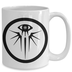 SCP Foundation Logo - White on Black Shot Glass