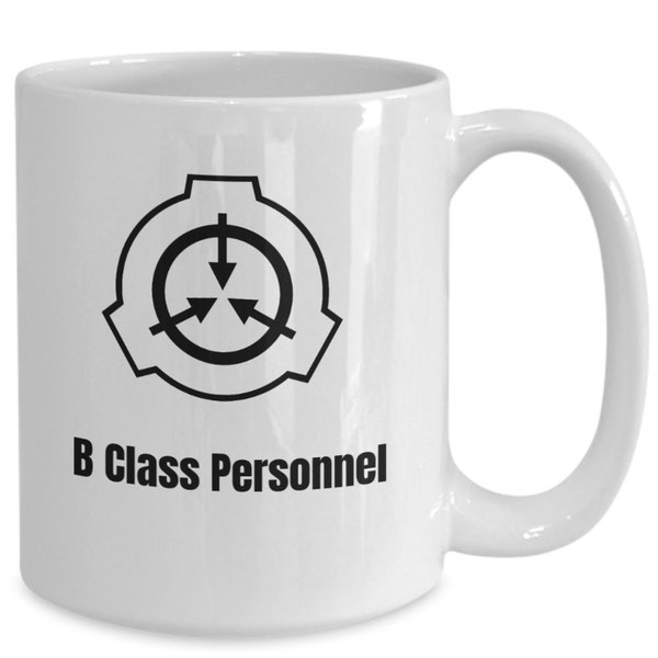 SCP Mug, SCP Foundation Coffee Cup, Secure Contain Protect, Unique Gift for Fans, MTF Inspired Design, b class personnel,