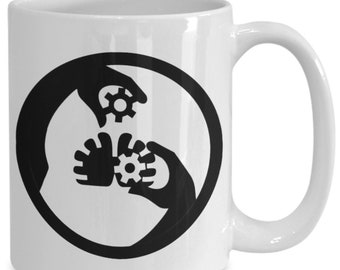 SCP Becher, SCP Foundation Kaffeetasse, Sichern schützen, Einzigartiges Geschenk für Fans, MTF inspiriertes Design, mtf epsilon-7 Vergissmeinnicht