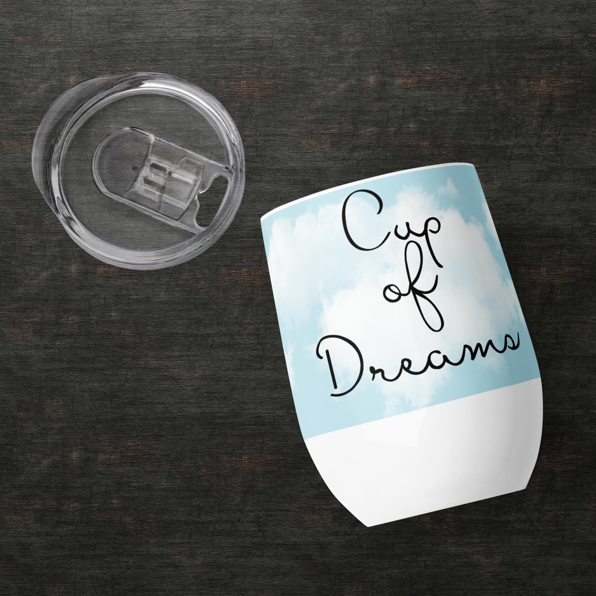 Wine tumbler | Cup of Dreams | Perfect Gift | For Her | Barware| Kitchenware| Home and Living