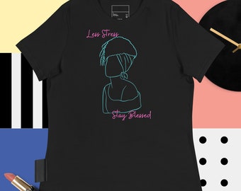 Afro Weniger Stress Stay Blessed T-Shirt