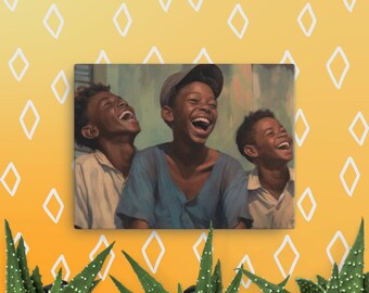 Black Boy Joy Canvas Art