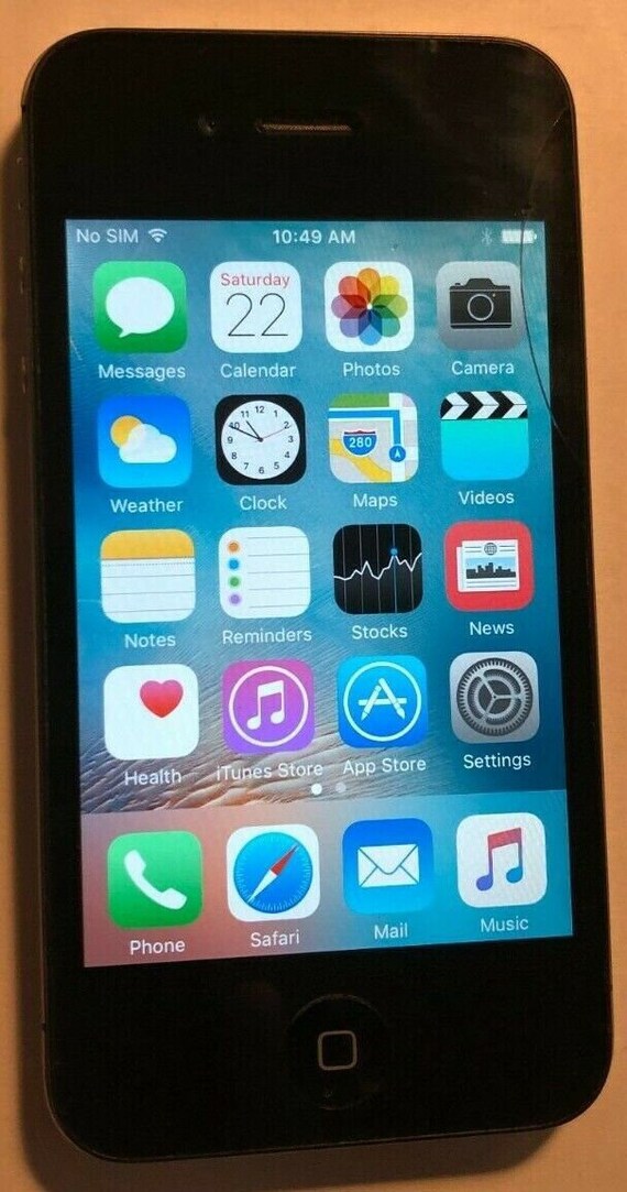 Apple Iphone 4 Nero Att A1332 16Gb Gsm Cdma Ottimo Usato - Etsy Italia