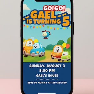 GO! GO! Cory Carson Birthday Invitaton, Instant Download Go! Go! Party Invitation