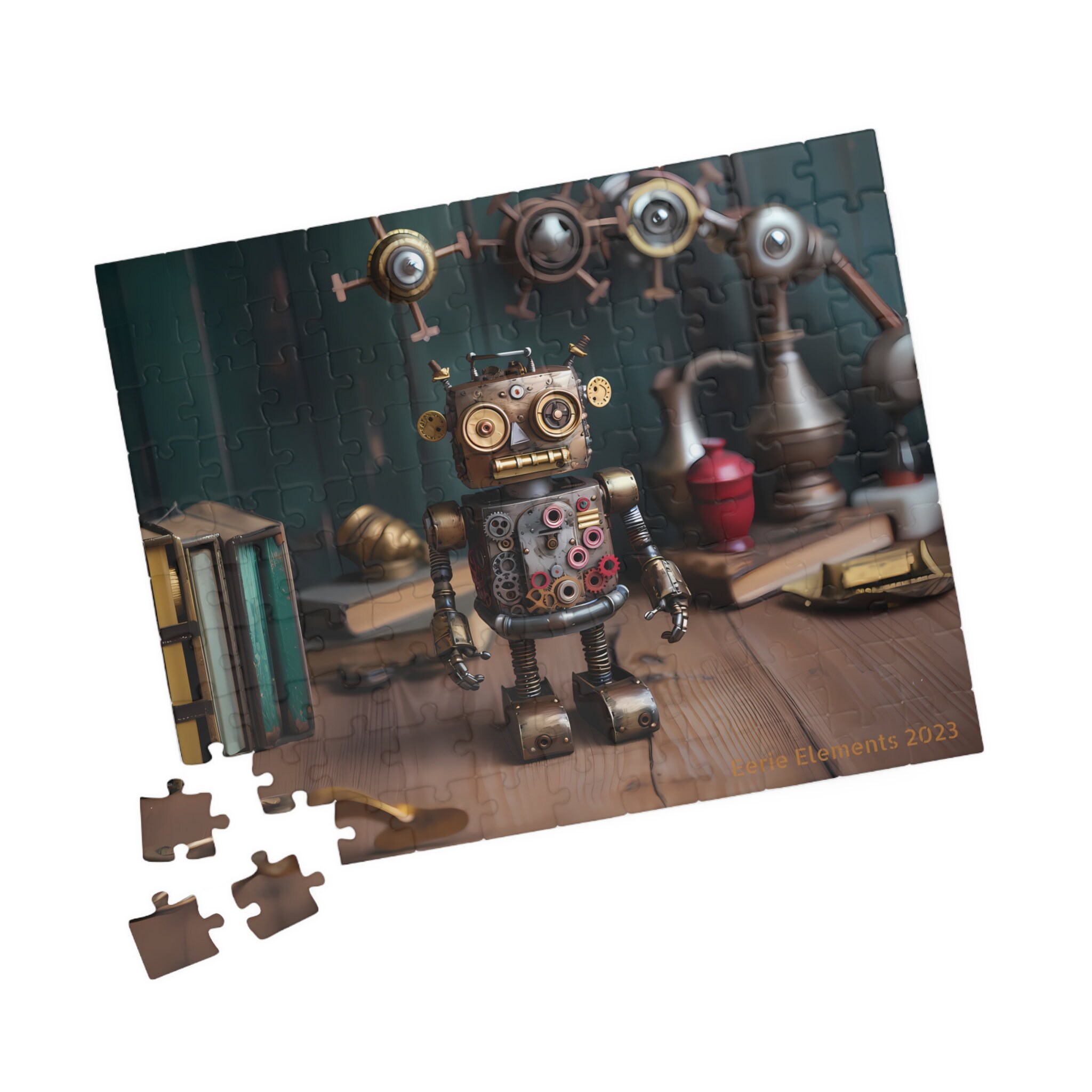 Robot Puzzle 110, 252, 500, 1014-piece, Cute Friendly Robot, Craft Core ...