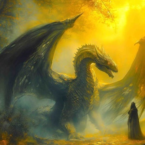 Dragon Master Jigsaw Puzzle: Fantasy Art, Mythical Lore
