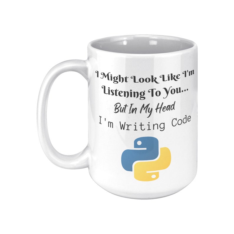 Python Programmer Mug: Funny Computer Geek Coffee Gift Bild 8