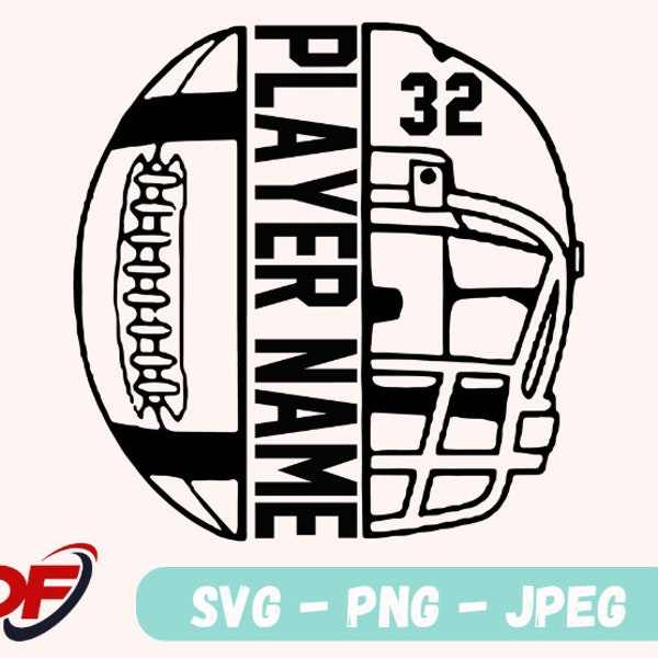 Football Helmet svg, Football svg, Sports svg, Professional Football Player svg, Digital Download