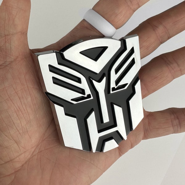 NEW 3 Inch 3D Transformers AUTOBOT Autobots Badge Emblem Car Truck Adhesive Backing (Acrylonitrile Butadiene Styrene)