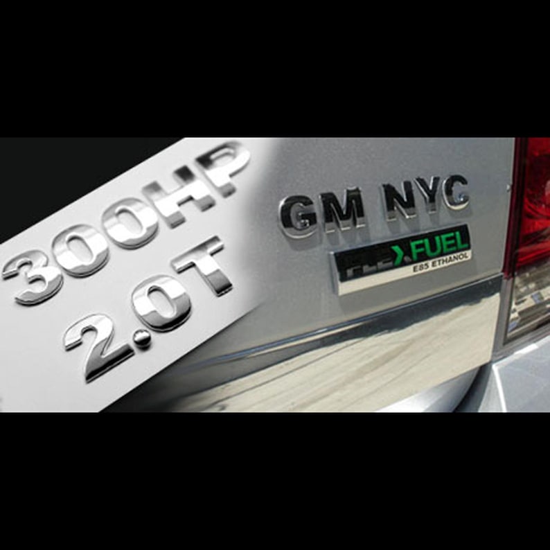 OEM Quality 3D A-Z Chrome Letters and Numbers Emblem Badge for Cars ...