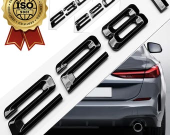 OEM Quality 3D Piano Black Letters Numbers for 2 Series 220i 228i 230i BMW Rear Trunk Deck