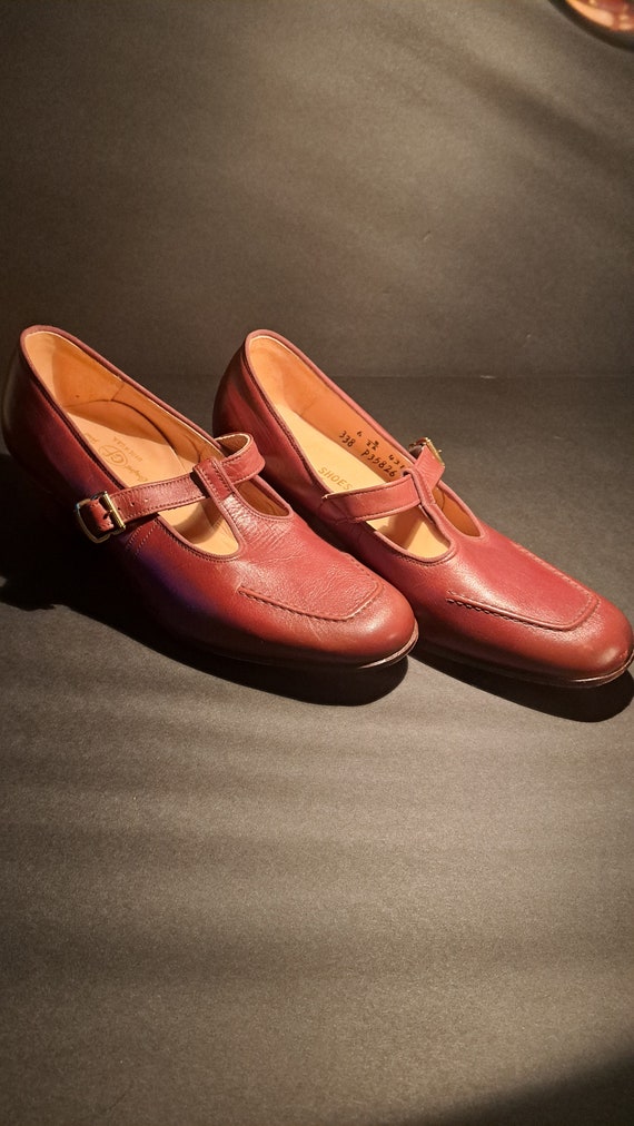 1940's Brown Mary Jane FSP shoes by Musebeck (USA)