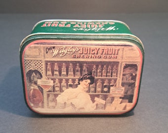 Antique Wrigley's Juicy Fruit Chewing Gum Tin by Bristolware
