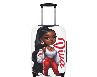Chic Luggage Cover for Trendsetters, Stylish Travel Accessory, Personalized Suitcase Protector, Ideal Gift for Travelers, Fashionable