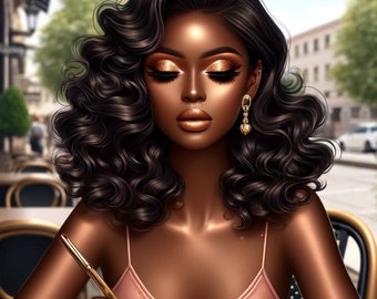 PlanHer Prompt Guide Ai Art DALLE E Planner Bosses, Covers, African American Planner Women