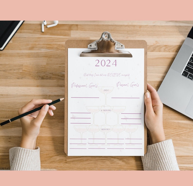 2024 Goal Getter Printable Start 2024 off With a Goal Etsy